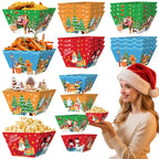 12Pcs Christmas Paper Food Tray - The Premium