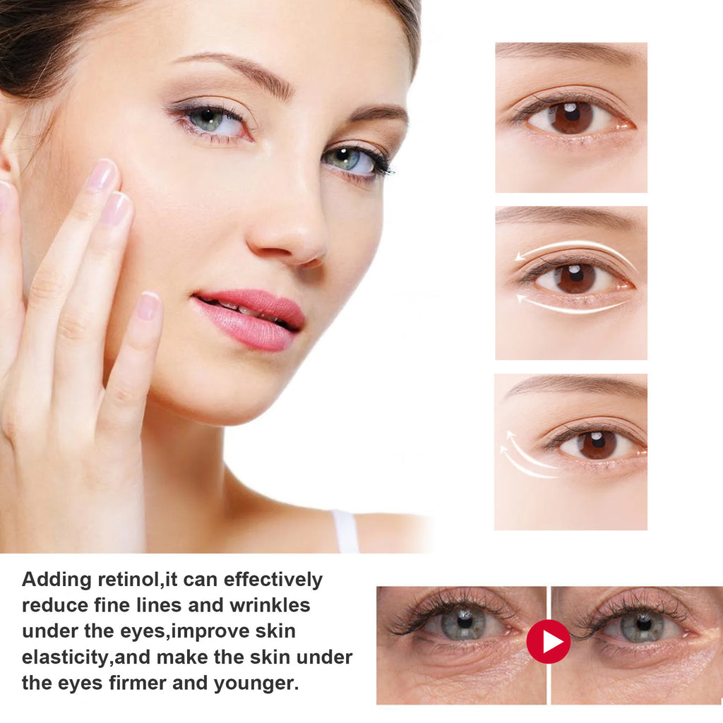 Hoygi Retinol Eye Stick, Brightening And Firming Skin Around Eyes Fade Eye Lines Dark Circles Anti-Aging Eye Cream