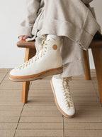 Leather Casual Shoes Platform Boxing Board Shoes