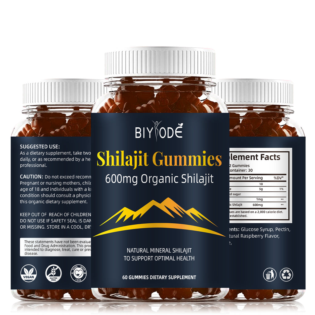 Jiabeikang New Design Wholesale Health Food Supplements Pure Himalayan Shilajit Gummies