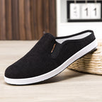 Casual Breathable All-match Sneakers Slip-on Heel-free Half Support Non-slip Men's Shoes