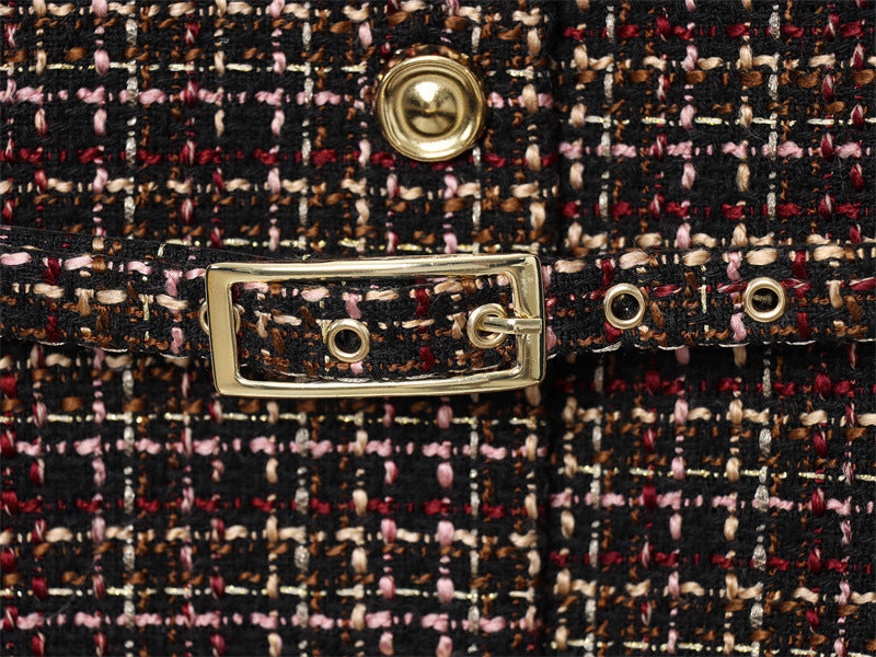 Women's Fashionable Belt Texture Top Vest