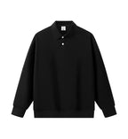 Loose Solid Color Couple Lapel Long Sleeve