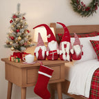 4PCS Set Tall Christmas Gnome Family Red Halloween Decorations Harvest Festival Autumn Indoor Outdoor Holiday Display FBA Shipment