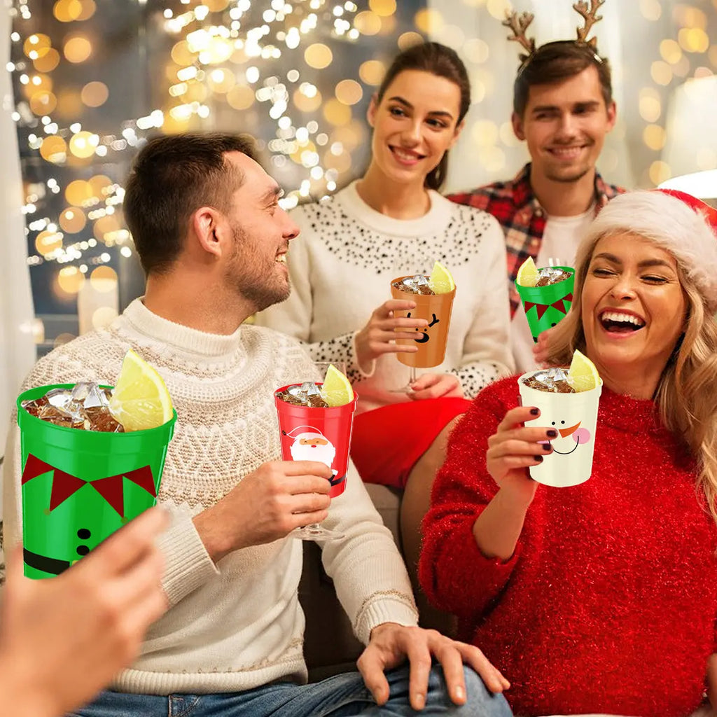 12 Pcs Christmas Drink Cups - The Premium