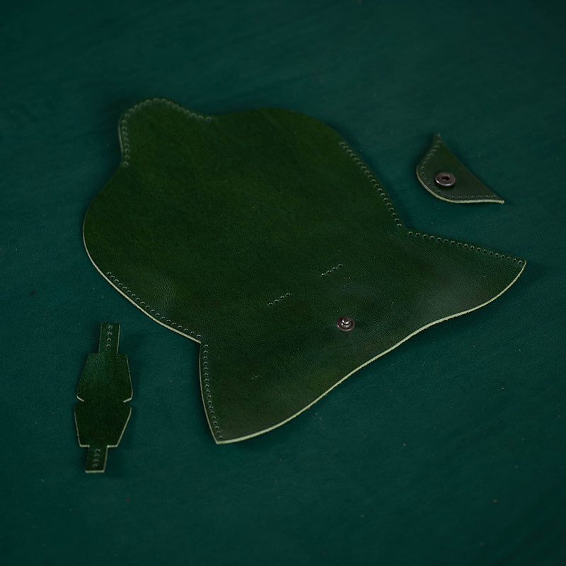 Fog Wax Leather Glasses Case Manual Sewing