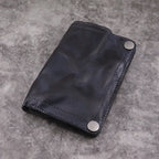 Men's Handmade Vertical Wallet With Multiple Card Slots