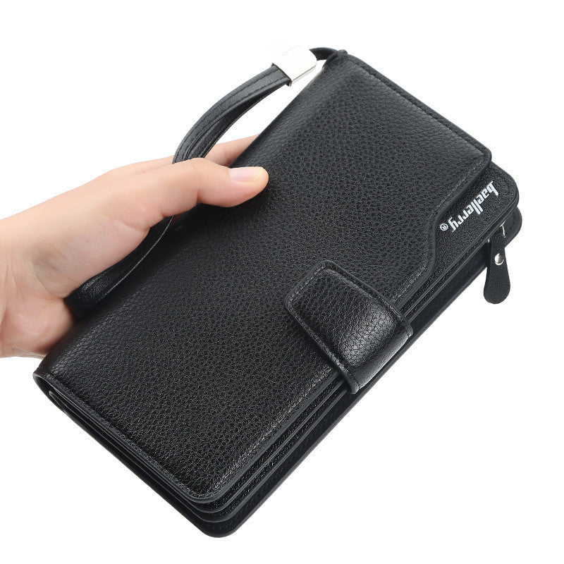 Men's Long European And American Large-capacity Clutch