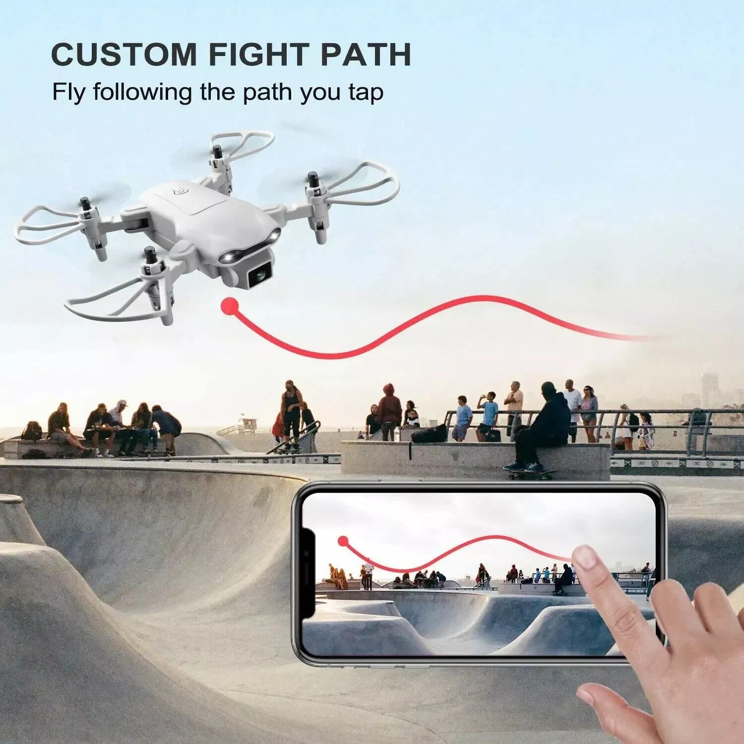 4DRC V9 Mini Drone For Kids Adults 720P HD FPV Camera, Foldable RC Quadcopter For Boys Girls With Altitude Hold, Headless Mode,Logistics Is Randomly Sent By UPS,USPS,FEDEX,Amazon Logistics.