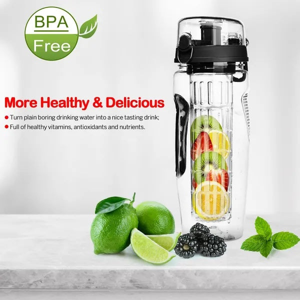 Fruit Infuser Water Bottle 32OZ Juice Shaker Sport