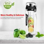 Fruit Infuser Water Bottle 32OZ Juice Shaker Sport