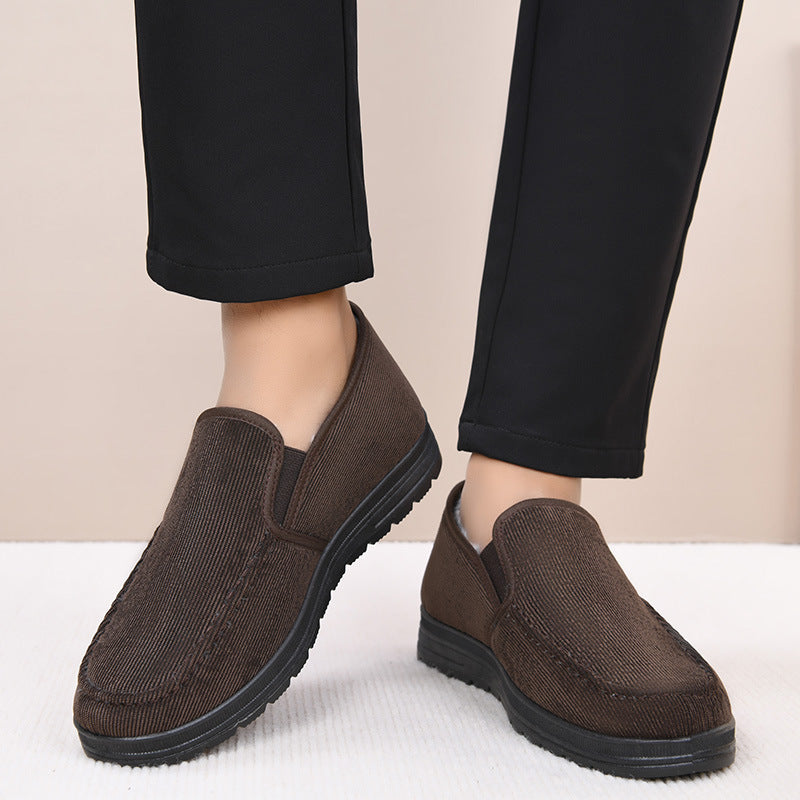Autumn And Winter Old Beijing Cloth Shoes Fleece-lined Thickened