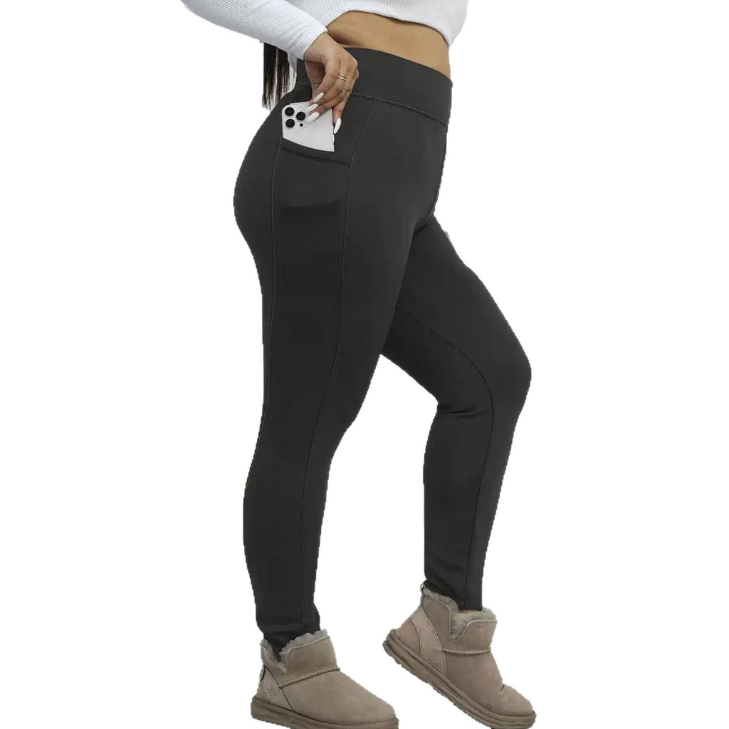 Fleece Lined Padded Warm Keeping Outer Wear Tappered Pencil