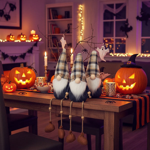 3PCS Set Christmas Gnomes Decorations Harvest & Thanksgiving Home Table Ornaments, Cute Holiday Decorations For Party Gifts, Autumn Farmhouse Gnome Centerpiece FBA Shipment - The Premium