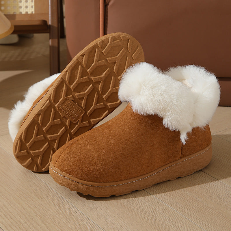 New Bag Heel Winter Home Indoor Platform Warm Couples Cotton Shoes