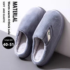 Men's Winter New Indoor Home Velvet Thermal Non-slip Platform Slippers