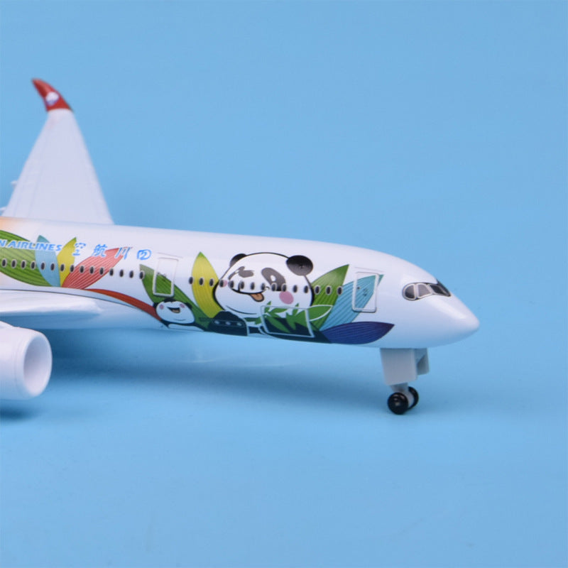 Sichuan Airlines Airbus Panda Model Decoration Gift