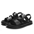 Men's Fashion Casual Outdoor Driving Dual-purpose Leather Beach Sandals