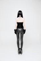 Leggings Punk Embroidery Positioning Flower Stretch Leggings Women's Pants