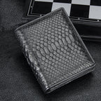 Men's Short Casual Leather Large Capacity Horizontal Wallet