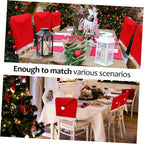 Christmas Chair Covers, Santa Claus Hat Slipcover Xmas Chair Back Cover For Christmas Din - The Premium