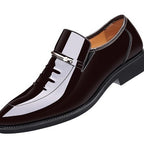 Men's Business British Style Patent Leather Shoes