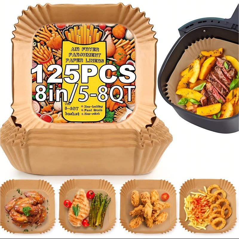 125 Pieces Of Air Fryer Baking Paper