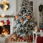 4PCS Set  Christmas Ball Ornaments Glass Hanging Balls For Holiday Tree Decor Shiny Xmas Party Decorations FBA Shipment