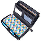 A6 Loose-leaf Binder Journal Book Zipper Bag Leather Wallet