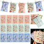 48-piece Christmas Advent Calendar Gift Bag Set, Envelope-style Gift Bags With Countdown Number Stickers From 1 To 24, Featuring Santa Claus And Snowman Patterns, Comes With Clips And Strings, Suitabl - The Premium