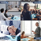 Digital Voice Activated Recorder With Playback, 4-in-1 Mini Magnetic Keychain Audio Recorder With AI Noise Cancelling, Small Voice Device For Lectures, Meetings