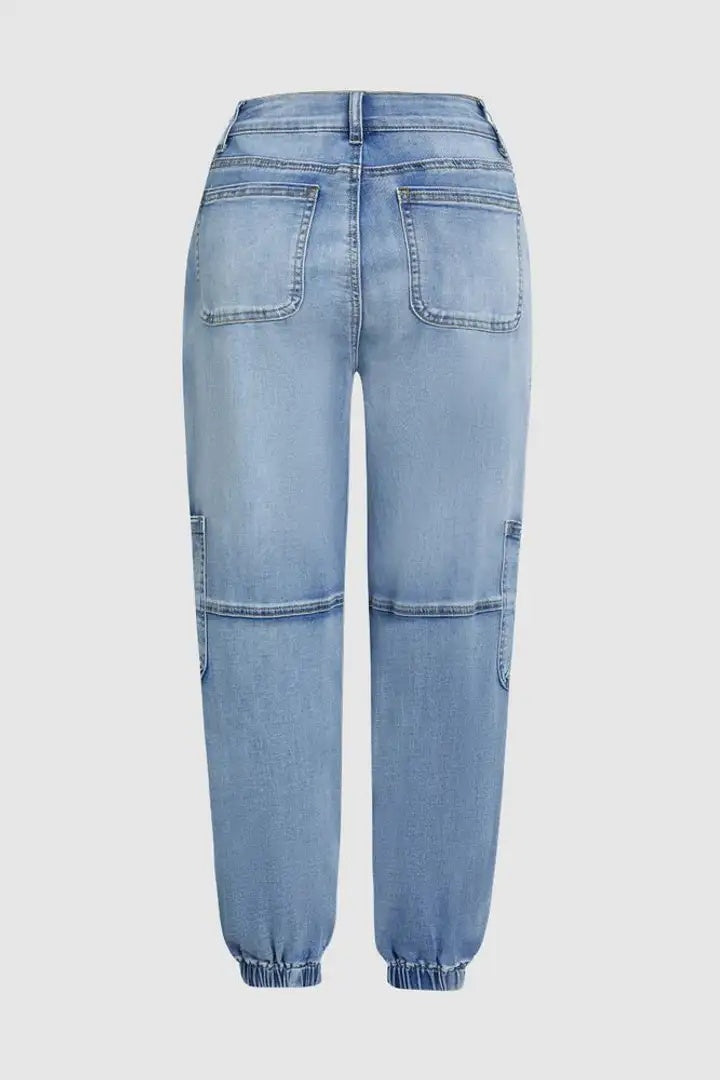 Women's High-Waist Lace-Up Jeans, Wide-Leg Full-Length Jeans With A Sexy Corset-Style Side Lacing, Statement Denim For Parties And Festivals.