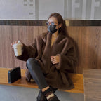 Short Leather Fur Coat Mink