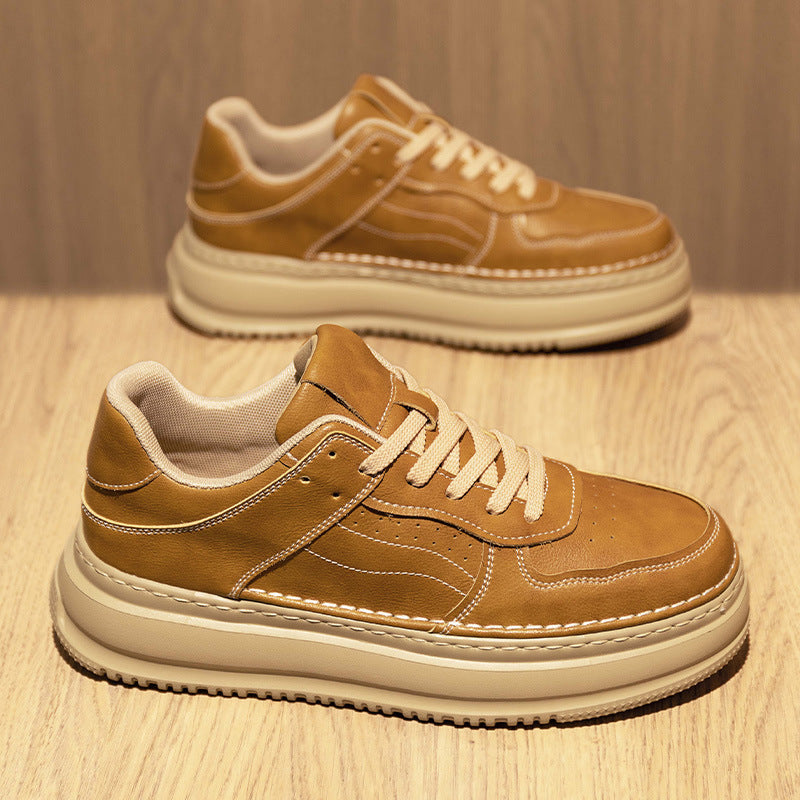 Versatile Leather British Retro Men's Casual Shoes