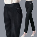 Tight High Waist Female Straight-leg Trousers