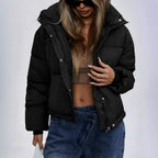 Women's Corduroy Cotton Coat With Lapel