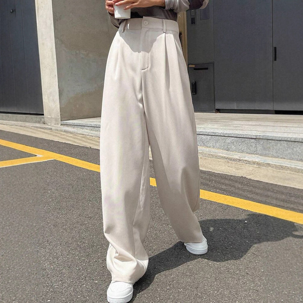 Women's New Versatile Straight-leg Loose Wide-leg Pants