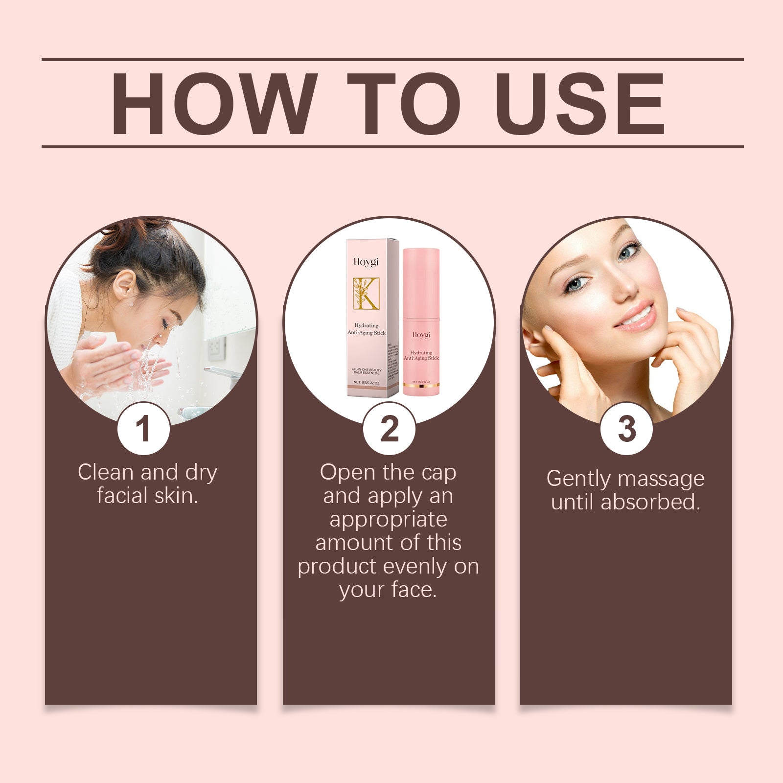 Hoygi Anti-Wrinkle Firming And Moisturizing Stick Moisturizes Fine Lines, Reduces Collagen, Hydrates, Prevents Aging, Moisturizes And Refreshes Skin Care