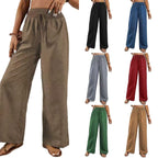 Retro Casual Pants High-waisted Trousers Women