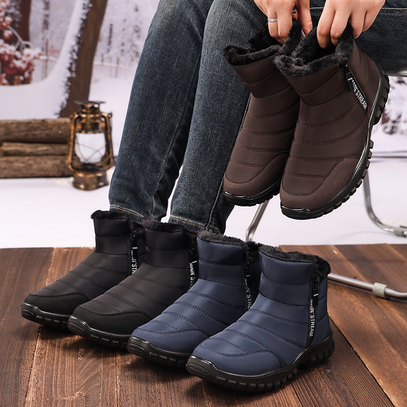 Men's Fleece-lined Thick Snow Boots