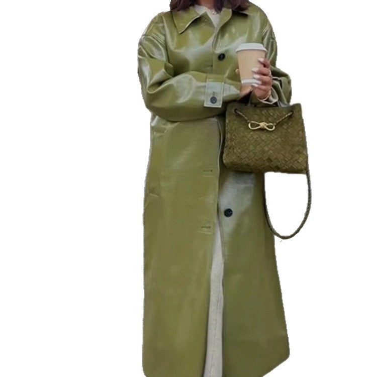 Retro Coat Lapel Loose Jacket Long