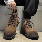 Outdoor Wear-resistant Short Boots Matte Leather Boots