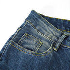 Embroidered Flared Jeans, High-Waist Bootcut Jeans, Women's Denim Style, Vintage Stretch Pants, Western Retro Flared Pants