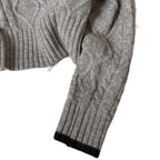 Women's Lapel Short Bow Knit Sweater