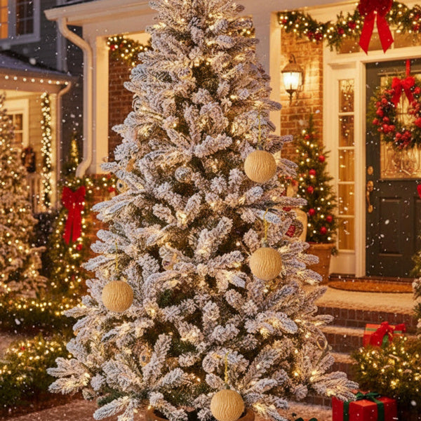 6PCS Set Glass Christmas Ball Ornaments Shimmering Hanging Decorations For Holiday Tree & Party Festive Xmas Decor FBA Shipment - The Premium