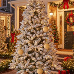 6PCS Set Glass Christmas Ball Ornaments Shimmering Hanging Decorations For Holiday Tree & Party Festive Xmas Decor FBA Shipment - The Premium