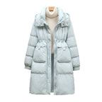 Fashion Down Jacket Women's Mid-length Thick Below The Knees Coat