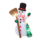 6.2FT Lighted Christmas Inflatable Decoration, Inflatable Snowman Holding Groom, Funny Blow Up Yard Decorations With Built-in LED Lights For Holiday Party Front Yard Lawn Garden Decor - The Premium