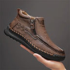 Men's Large-size Casual Hand-sewn Retro Work Boots