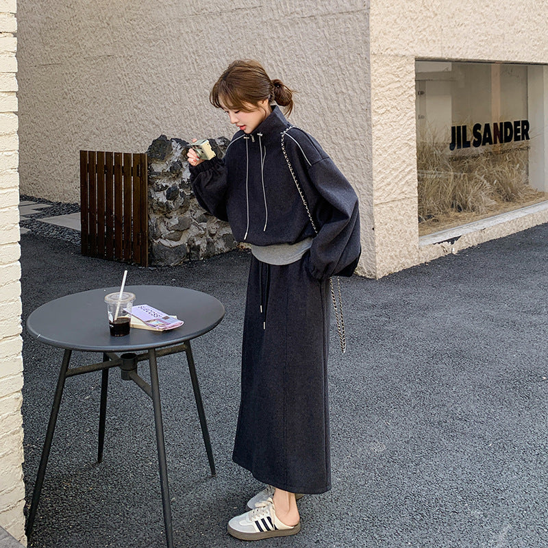 Casual Sporty Versatile Unique Skirt Two-piece Set